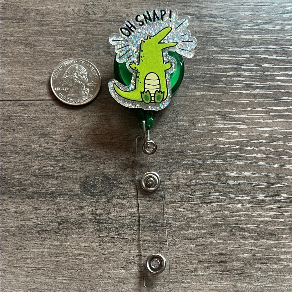 Alligator badge reel